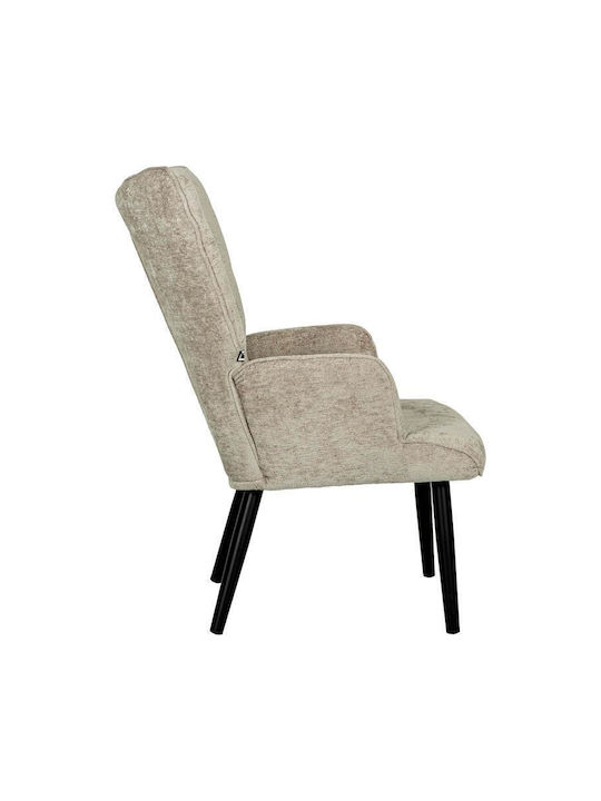 Armchair Beige-Black 67x74x97cm