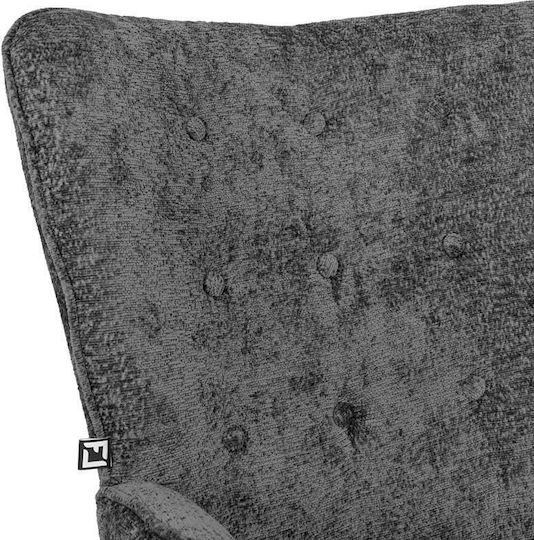Fylliana Sessel Dunkelgrau-Schwarz 67x74x97cm