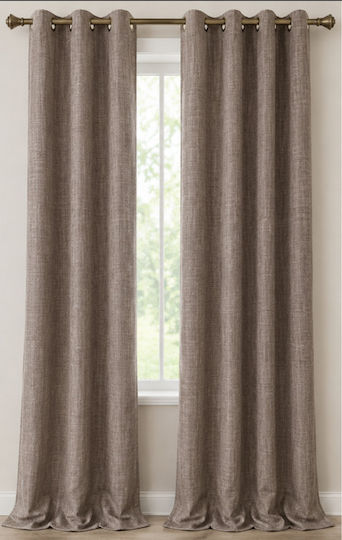 Kipper Завеса с Копчета Cationic Taupe 140x260бр