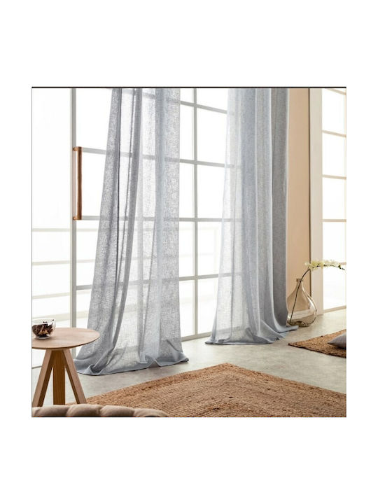 Sidirela Perdea Cu Capse Gri Deschis 140x260cm