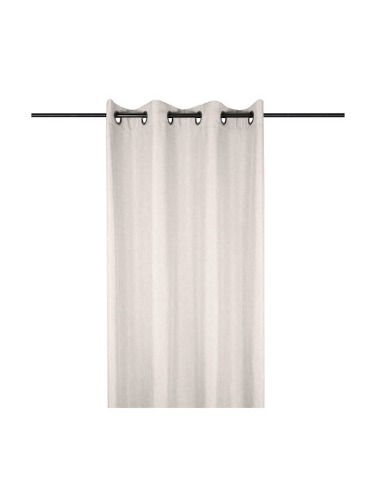 Bea Grommet Curtain White 140x280cm