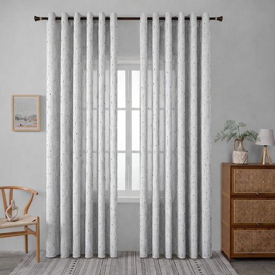 My Home Luxury Perdea Cu Coafură Gri 295x270 cm