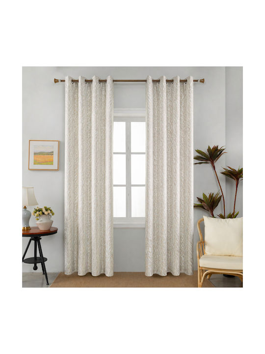 My Home Luxury Perdea cu Bandă Ecru 280x270cm