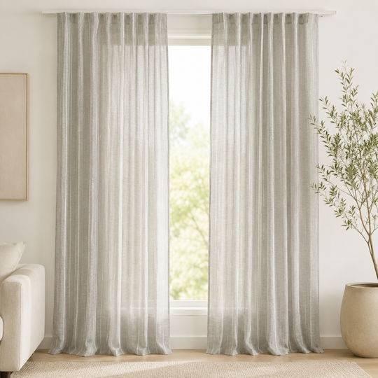 My Home Luxury With Pencil Pleat Gray 280x270cm My Home Luxury With Pencil Pleat Gray 280x270cm