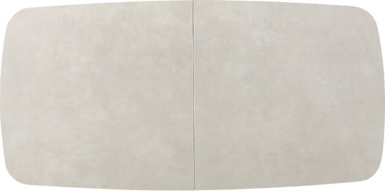 Celeste Masă Extensibilă Pentru Sala De Mese Cu Suprafață Din Marmură Bej 180x90x76cm