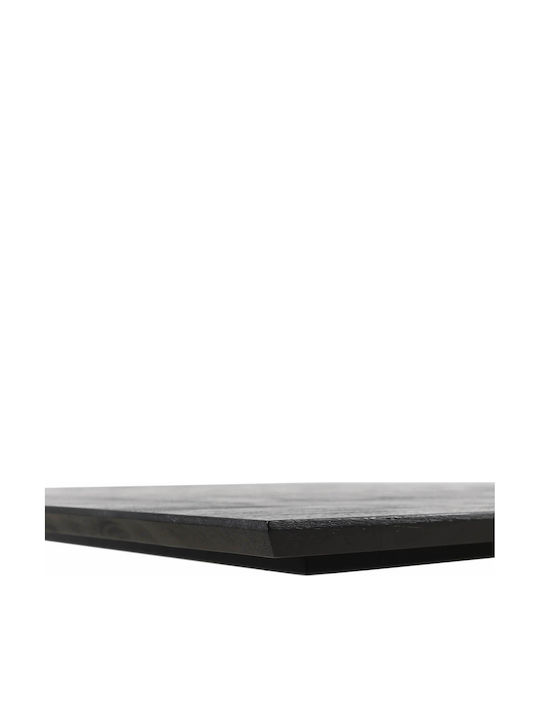 Masă Sala de mese din Lemn Masiv & Metal Negru 280x110x77buc