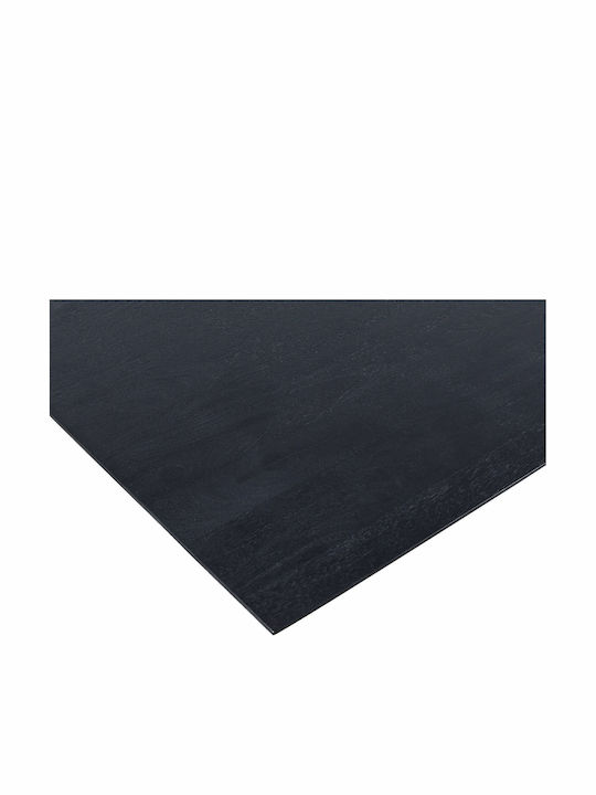 Masă Sala de mese din Lemn Masiv & Metal Negru 280x110x77buc