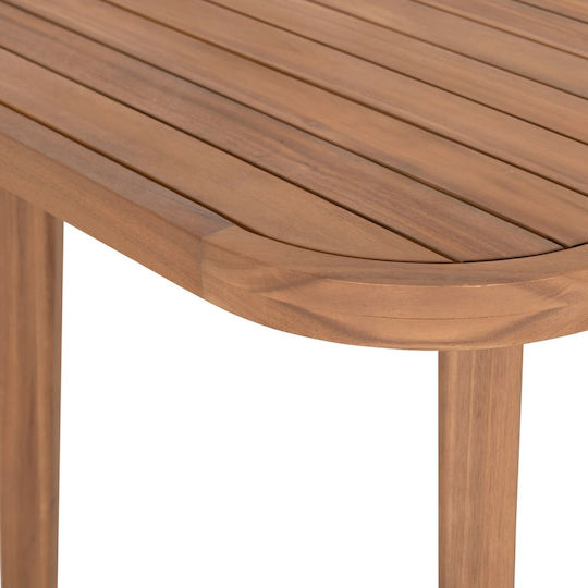 Dining Room Table Made of Solid Wood Natural 180x90x76cm