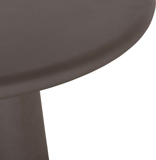 Nayu Masă Rotundă de Dining din Beton Gri 120x120x75cm