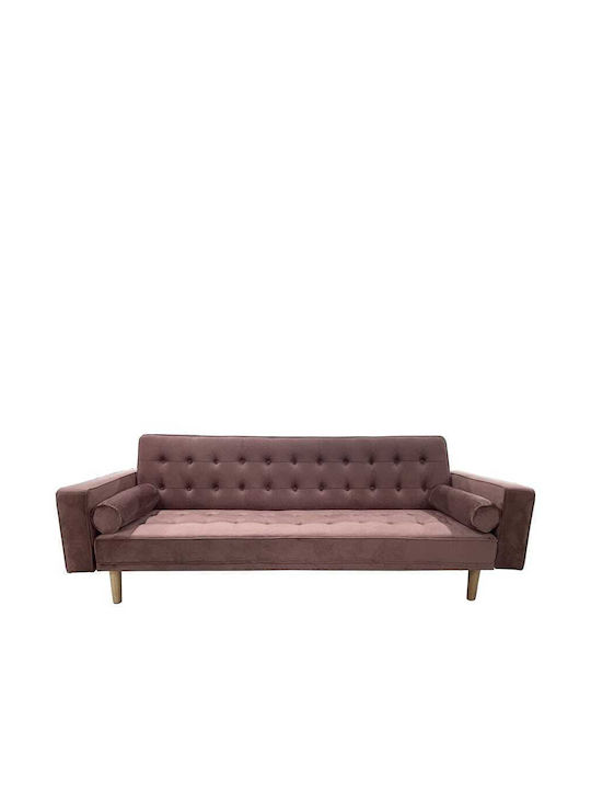 Aubrey Τριθέσιος Καναπές Κρεβάτι Σάπιο Μήλο 224x88x84εκ.