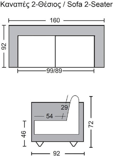 Woodwell Chesterfield Doppelsitzer Sofa Echtes Leder Antik Rot 160x92x72cm E9574,24
