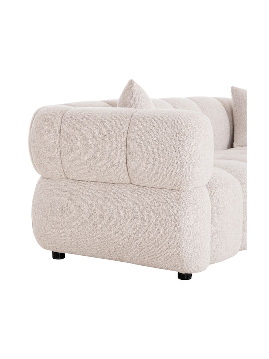 Norika Three-Seater Sofa Ecru 228x91x72 cm