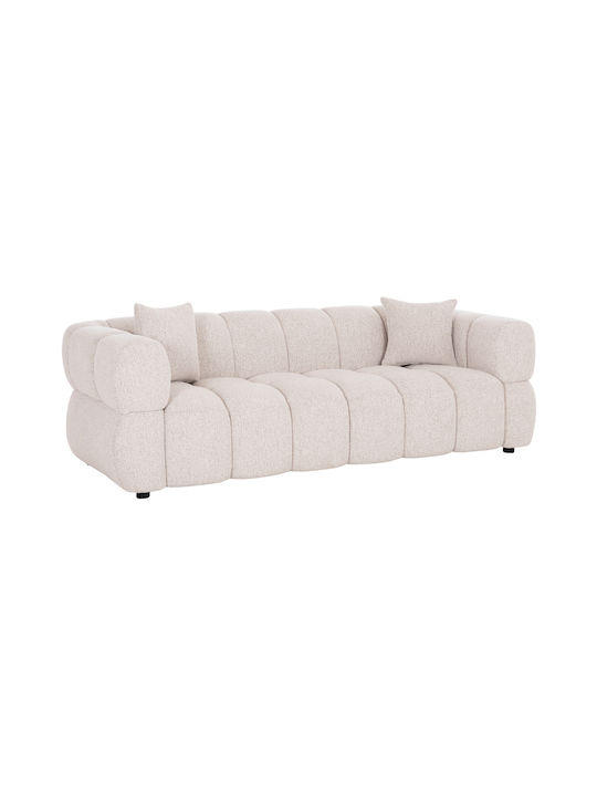Norika Three-Seater Sofa Ecru 228x91x72 cm