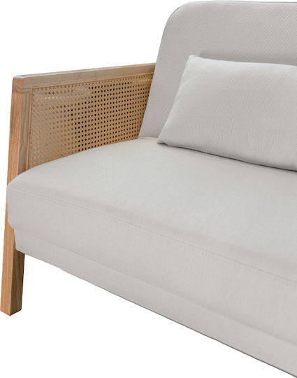 Ammos Three-Seater Couch Bed Off White 196x82x81 cm
