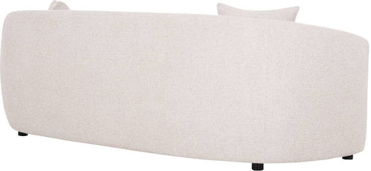 Three-Seater Sofa Beige 230x96x75cm