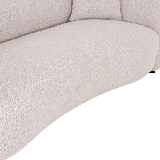 Three-Seater Sofa Beige 230x96x75cm
