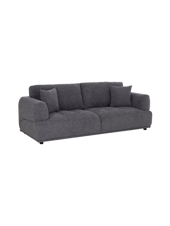 Structo Триместен Диван Сив 227x94x88см