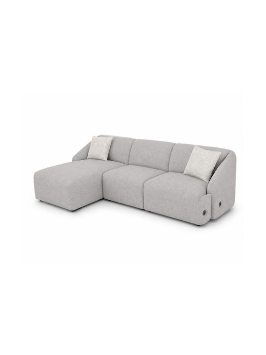 Novar Ъглов Диван с Ляв Ъгъл Сив 255x157x77см