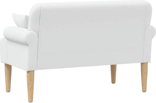 Doppelsitzer Sofa Weiß 120x65x79cm