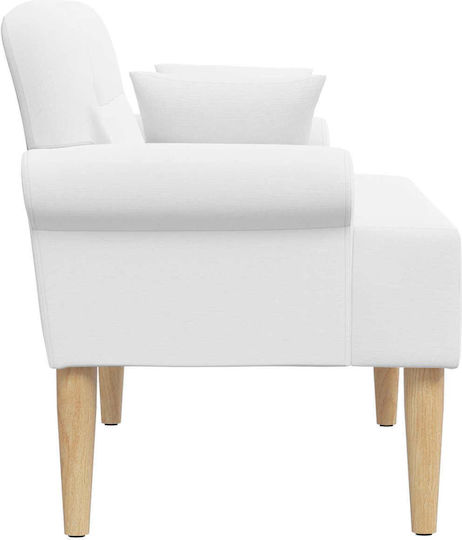 Doppelsitzer Sofa Weiß 120x65x79cm