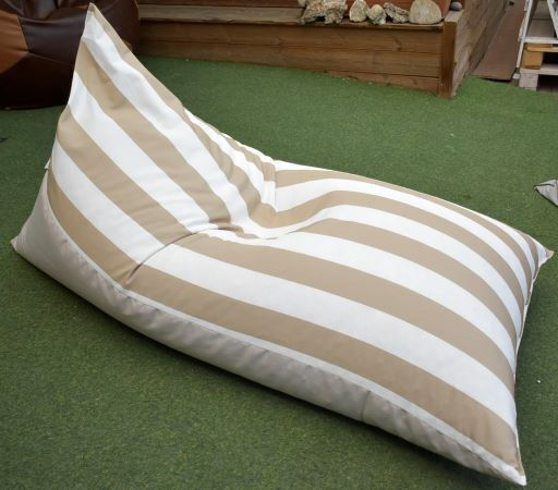 Pouf Sessel Wasserdicht Aegean Grau Einfarbig 160x95x95cm 3277566