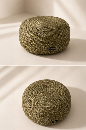 Πουφ Σκαμπό Αδιάβροχο Ottoman Olive 50x50x25cm
