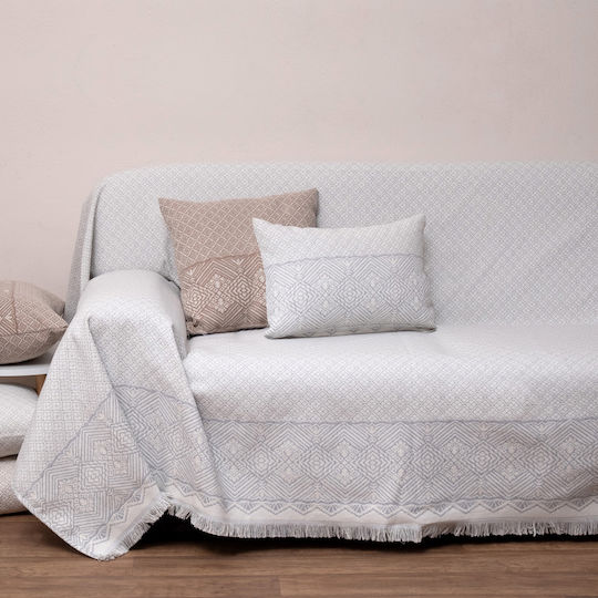 Anna Riska 1574 Armchair Throw Jacquard 180x150cm Gray