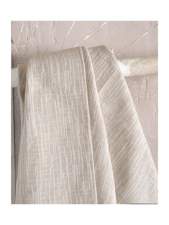 Rythmos Atticus Three-Seater Sofa Throw Jacquard 180x280cm Beige