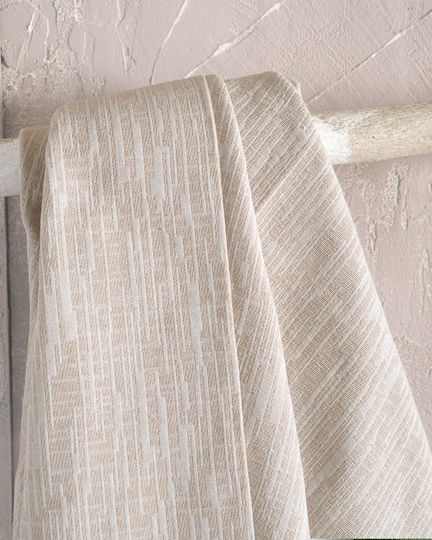 Rythmos Atticus Three-Seater Sofa Throw Jacquard 180x280cm Beige