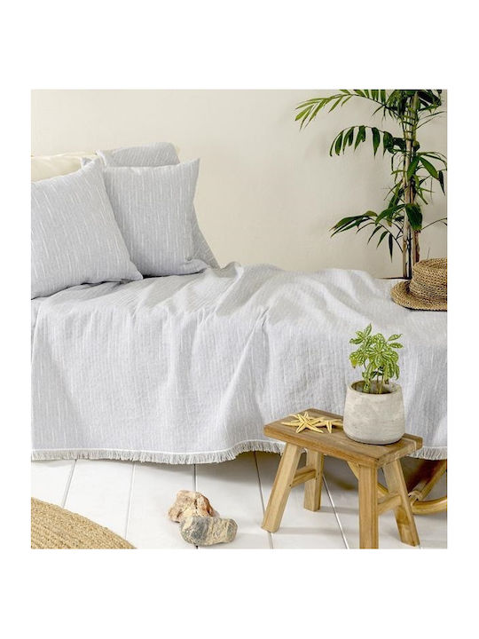 Nima Ριχτάρι Τετραθέσιου Καναπέ Chenille 180x350εκ. Stone