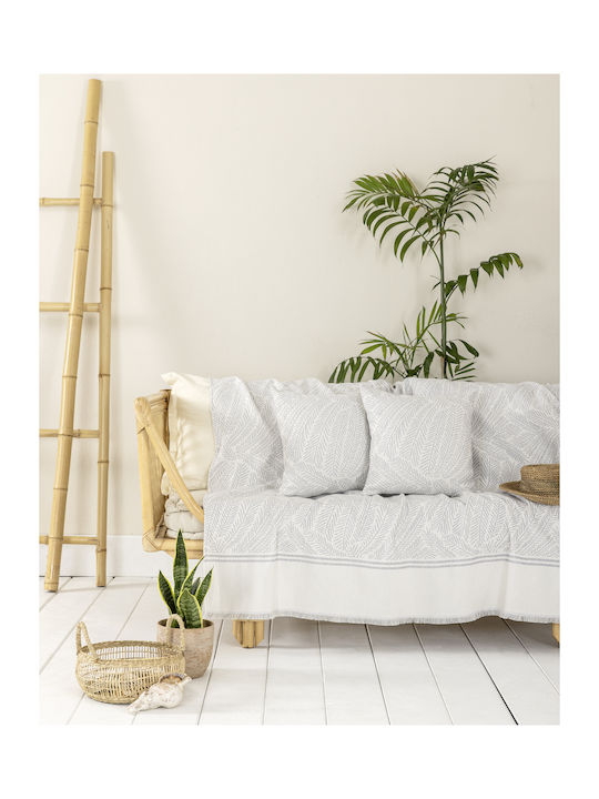 Nima Ivy Armchair Throw Chenille 180x180cm Ivy