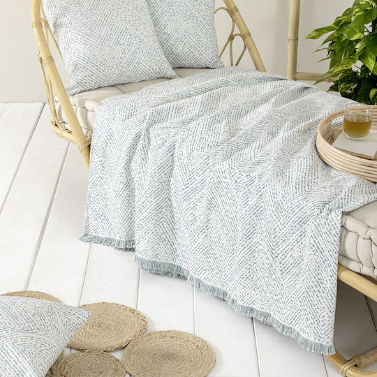 Nima Aria Ριχτάρι Τετραθέσιου Καναπέ Chenille 180x350εκ. Γκρι