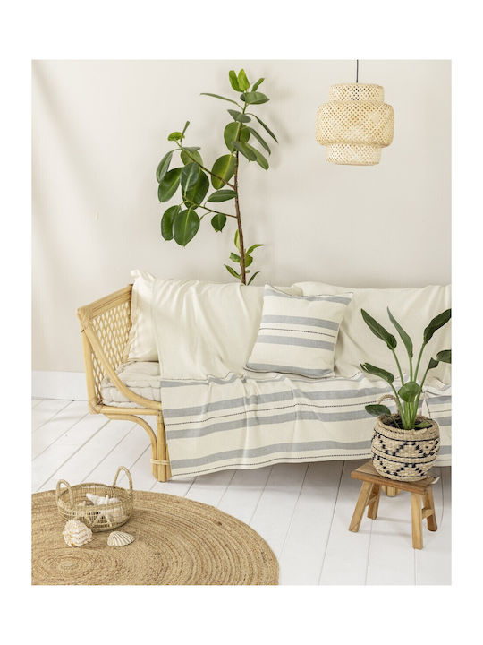 Nima Ριχτάρι Πολυθρόνας Chenille 180x180εκ. Μπεζ