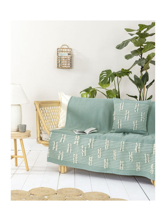 Nima Ριχτάρι Πολυθρόνας Chenille 180x180εκ. Πράσινο