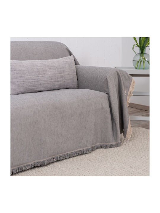 Naf Naf 358-78 Ριχτάρι Πολυθρόνας Chenille 180x180εκ. Grey 520801345453