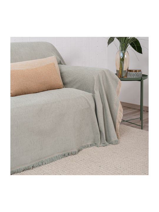Naf Naf Naf Naf Three-Seater Sofa Throw Chenille 180x300cm Mint