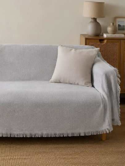 Kalogirou Home Throws Set 3 pcs Silver