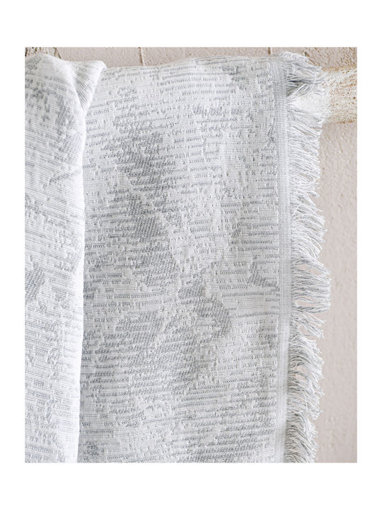 Rythmos Peony Zweisitzer-Sofa Überwurf Jacquard 180x240cm Beige