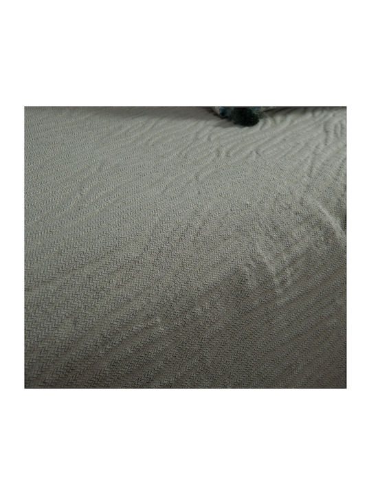 Nef-Nef Homeware Zebra Триместен Диван Покривка 170x300см Сива