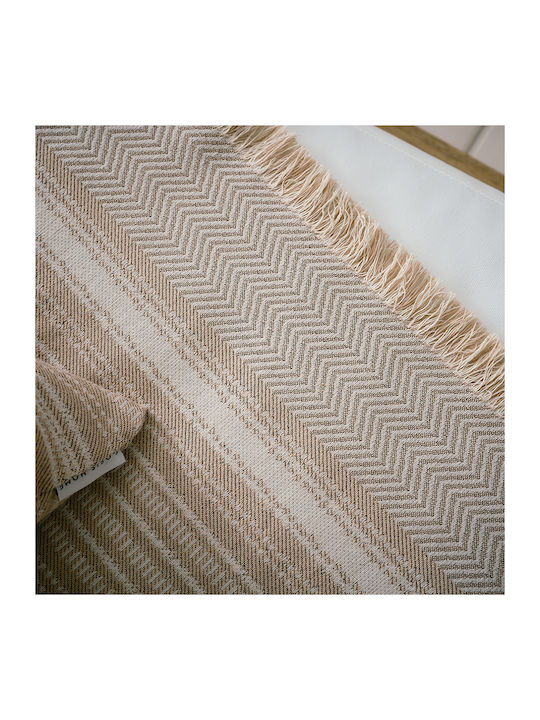 Gofis Home Kelda Sofa Throw Knitted 180x250cm Sand Beige 174/06