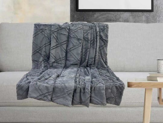 Linea Home Diamond Двойно Одеяло 200x220см Антрацит
