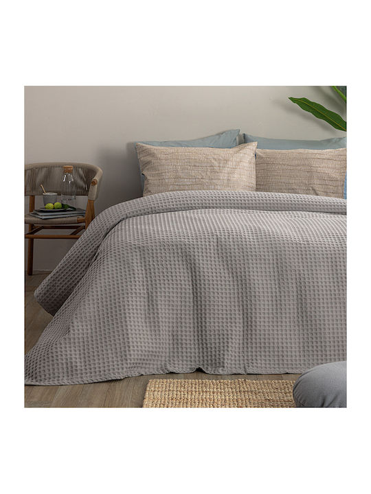 Palamaiki Marcie Pique Blanket Single 170x240cm Grey