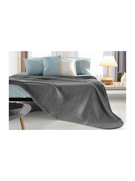 Guy Laroche Eternity Κουβέρτα Πικέ Υπέρδιπλη 230x240εκ. Anthracite