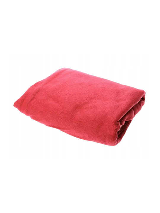 Fleece Blanket with Sleeves 138x180cm Red AT15033