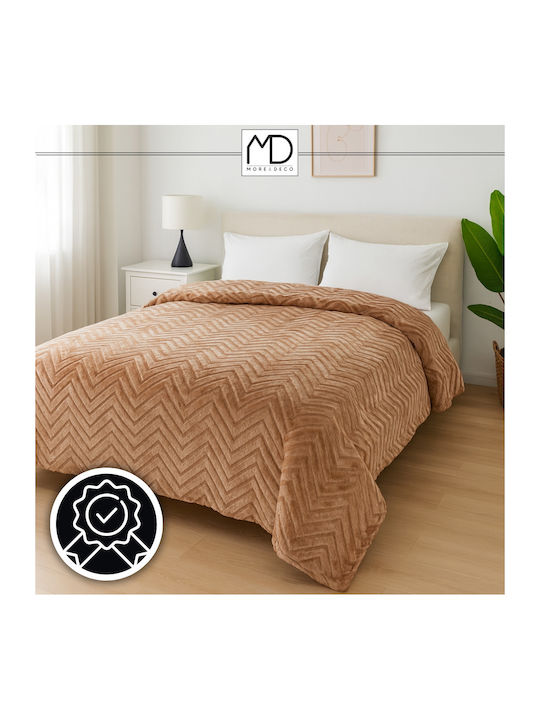 Lino Home Plaid Braun Decke Doppel Braun