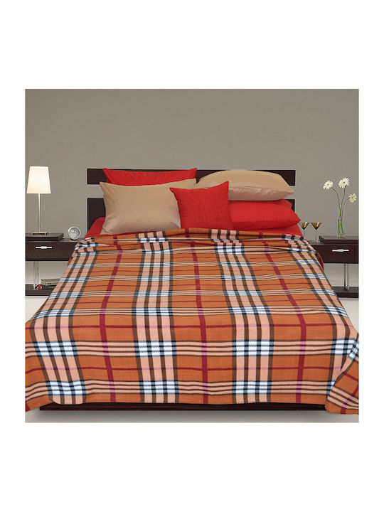 Lino Home Plaid Braun Decke Doppel Braun
