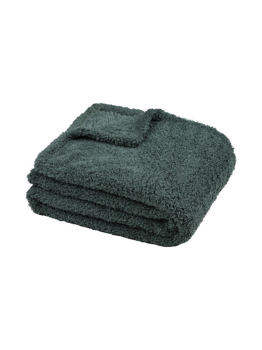 S-f Montreal Decke Fleece Couch 130x160cm Jade