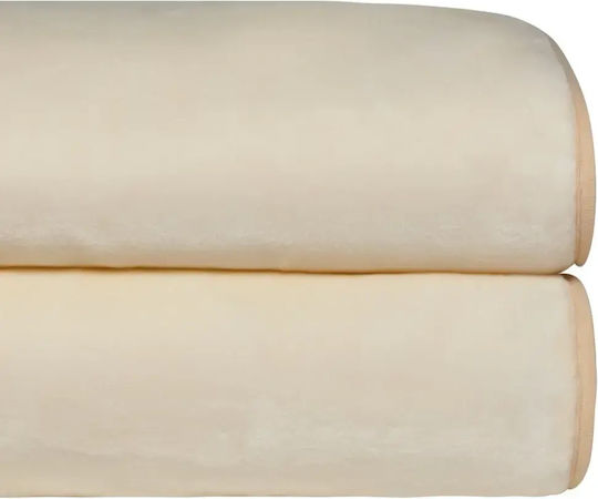 Kentia Notte Κουβέρτα Βελουτέ King Size 260x240εκ. White