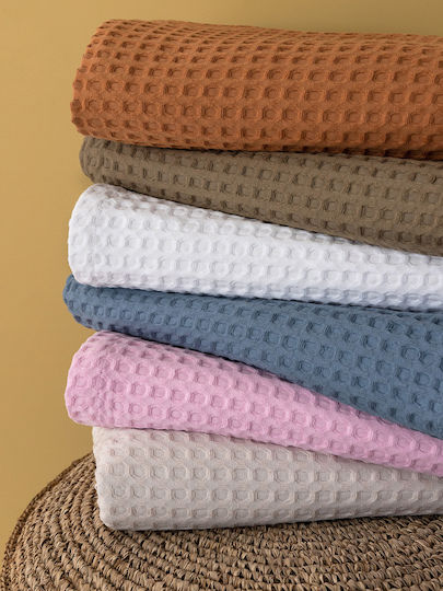 Palamaiki Marcie Pique Single Blanket 170x240cm White