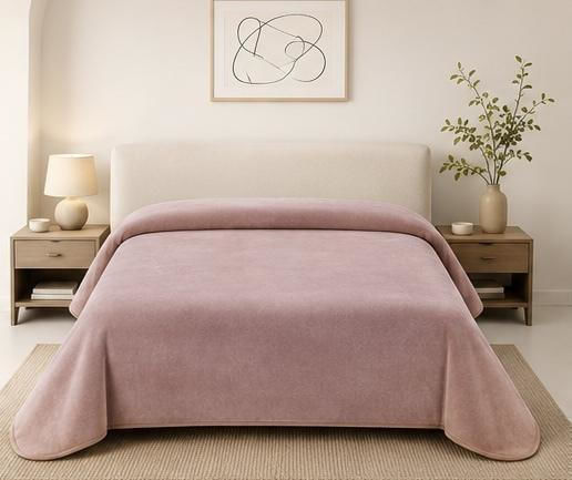 Linea Home Beverly Едно Одеяло 160x220см Пудра
